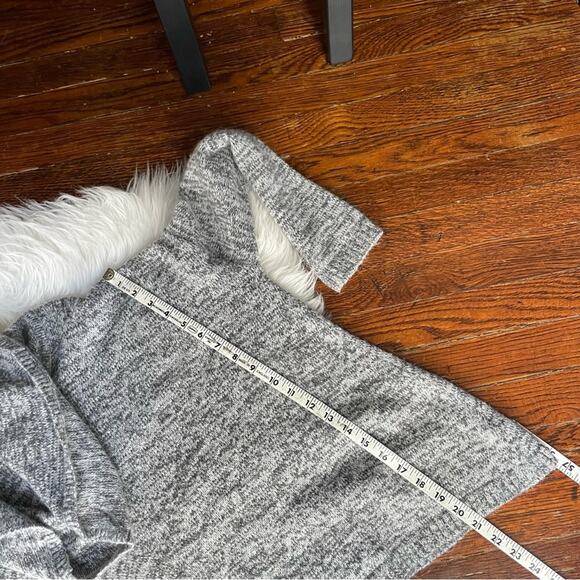 Heather Grey Cowl Neck Sweater Oversized Boxy Fit - Picture 4 of 6